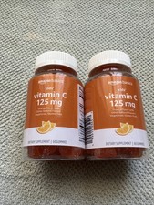 Vitamin C 125 Mg Kids Amazon Basics 60 Gummies Orange Flavor Expires 3/2027