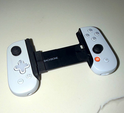 Backbone One Wired Mobile Controller for Apple iPhone iOS, White/Black