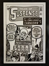 Production Art TALES OF SUSPENSE #35 cover, JACK KIRBY art, 8.5x11