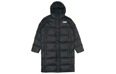 PUMA Long Warm Hooded Down Jacket