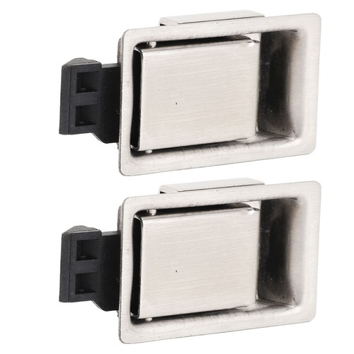  Pair Of Toolbox Handle Latch Stainless Steel Flush Mount Fit Paddle Handle - Picture 10 of 12