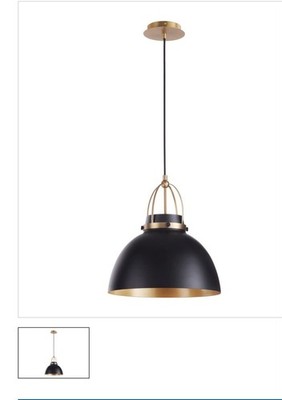 Fort Worth 1 Light 15 inch Matte Black and Aged Brass Pendant Ceiling Light