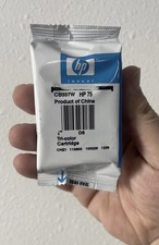 Genuine HP 75 Tri-color Ink Cartridge CB337W No Box Factory Sealed Foil Package