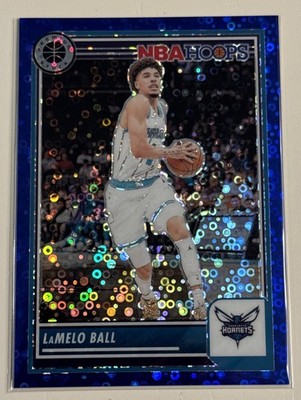 LaMelo Ball 2023-24 Panini NBA Hoops Premium Stock Blue Disco Prizm /99 Twolves