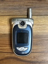 LG VX8100 - Very Rare Blue  Silver  Verizon Flip Phone Untested