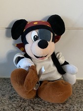 Vintage Disney World Mickey Mouse Pirates Of The Caribbean 8  Bean Bag Plush Toy