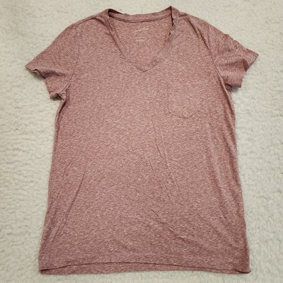 Universal Thread Y2K Monterey Vneck Baby Tee Top M Heather Pink Soft Casual