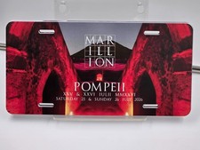 Marillion Pompeii 2026 Car Vanity Tag License Plate