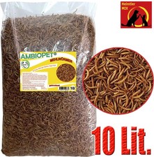 Ambiopet Mehlw&uuml;rmer getrocknet 10 L Nager V&ouml;gel Reptilien Fisch Igel Koifutter