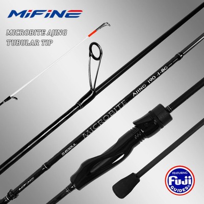 MIFINE MICROBITE AJING Spinning Rod 40T Carbon UL/L 1-10g Fast Ultralight Trout