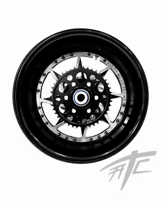 ZX-12 240 FAT TIRE BLACK & SILVER SWITCHBACK WHEELS 00-05 NINJA ZX