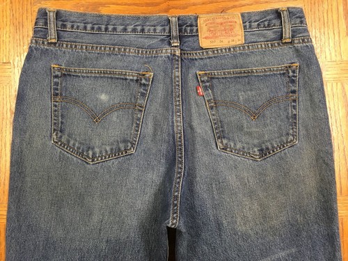 RARE LEVIS 507 04 BOOT CUT VINTAGE USA MENS JEANS HEMMED 36x32 Tag 38x34  E42X | eBay