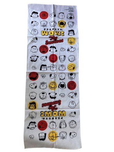 PEANUTS SNOOPY WOODSTOCK Bath Towel & tenugui 100% Cotton Beach towel - Picture 2 of 6