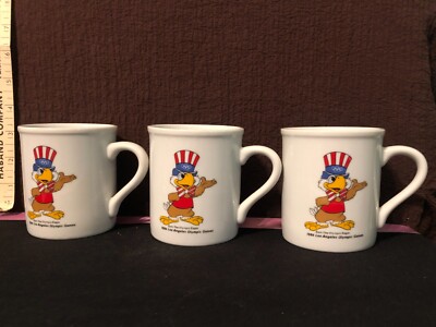 Sam the Olympic Eagle cups 1984 Los Angeles LA Olympics Games set of 3    e