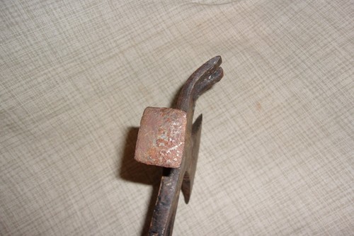 Vtg Antique Multi Tool Axe Hatchet Nail Puller Pry Bar Claw Hammer Wood Handle - Picture 14 of 16