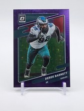 Derek Barnett FOTL Purple Stars #'D /15 2021 Panini Donruss Optic #11 SSP EAGLES
