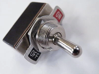 DP Standard Mains Toggle Switch 1ea N/O N/C 2A 250Vac Legend Plate 17g EN03