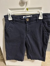 Old Navy Boys Shorts Size 12 Bermuda Dark Uniform Blue 26  Waist