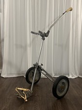 Bag Boy Deluxe Aluminum Golf Caddy Push Pull Cart Portable Vintage