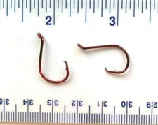 100 GT 2X Red Offset Circle Fish Fishing Hooks size 4 - 100 hooks 7384