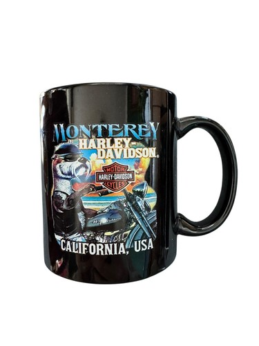 2018 Harley Davidson Motorcycle Otter Monterey California Coffee Cup Mug - Picture 2 of 4