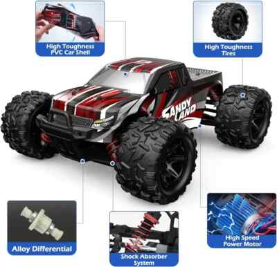 DEERC 9300 4WD RC Car 1:18 Scale High Speed 40+ MPH Off Road