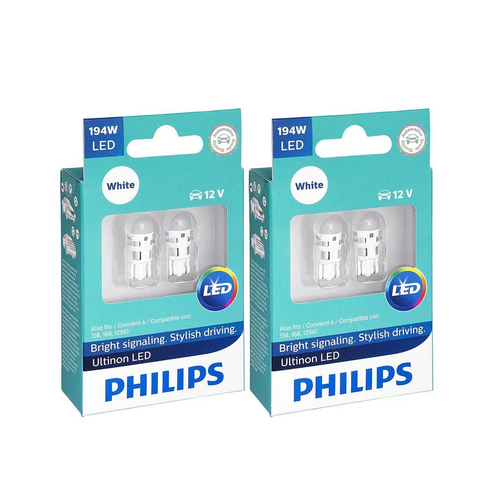 Philips 4 piezas blanco Ultinon LED panel de instrumentos bombilla de luz para Ventura 1971-1977 Foto 2 de 4