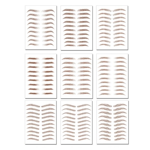 Transfer 6D Eyebrows Sticker Semi-Permanent Long Lasting False Tattoo Eye Brow - Bild 1 von 30