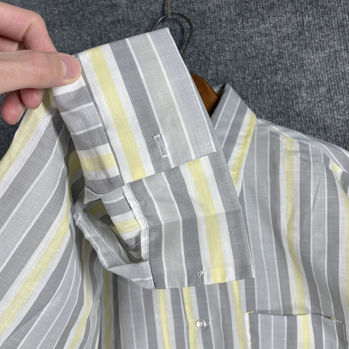 VINTAGE 70s Kmart Shirt Size Large Striped Long Sleeve VINTAGE 70s Kmart Shirt Size Large Striped Long Sleeve