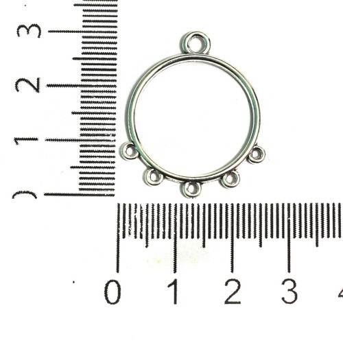 2 Pairs, German Silver Earrring Components 1 Inch - Picture 8 of 8