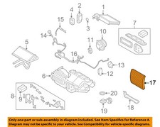 BMW OEM 03-16 Z4 Evaporator Heater Components-Filter Element 64319195194