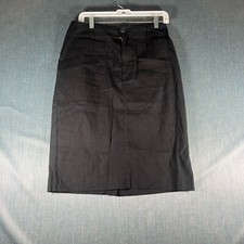 Maeve By Anthropologie Womens Pencil Skirt Black Four Pockets Zipper Fly Size M