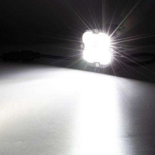 4pcs AUXBEAM 3" inch LED Pods Work Light Driving Amber Combo Light + White Cover - Picture 10 of 12