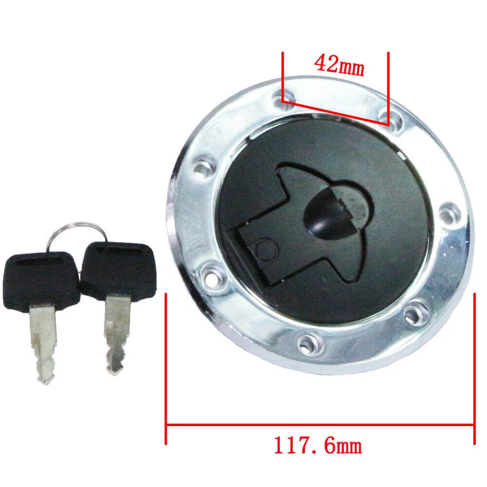 Fuel Tank Gas Cap For Kawasaki Ninja ZX11 ZX1100C/D 1990-1997 91 92 93 94 95 96 - Image 2 of 4