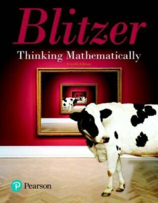 Thinking Mathematically (7th Edition) - Hardcover - VERY GOOD