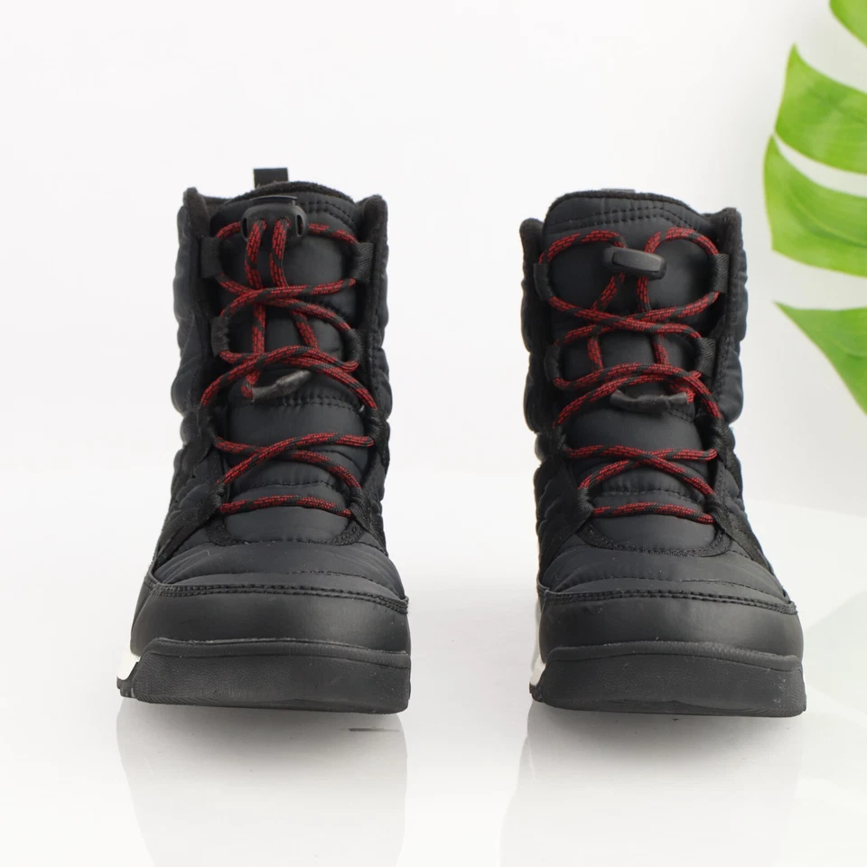 Sorel Womens Whitney Boot Size 7 Black Nylon Quilted Lace Up Bootie Waterproof - Image 2 of 4