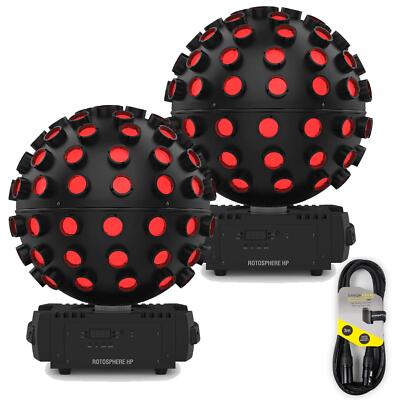 2 x Chauvet DJ Rotosphere HP Quad Colour Sphere Spiegelkugel mit DMX Kabel