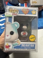 Funko - POP Animation: Care Bears 40th - True Heart Bear #1206 Chase Edition