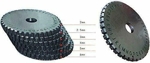Fonte de máquina de estampagem em relevo tamanho diferente 2mm/3mm/5mm/6mm nova em folha - Imagem 3 de 4