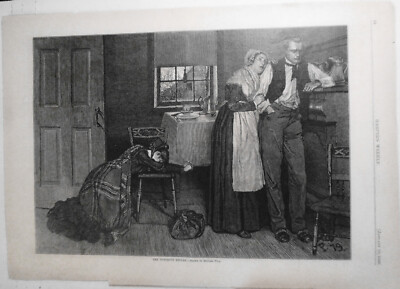 The Outcast's Rückkehr, Von Howard Pyle - Original - Harper´S Wochen Jan 10,
