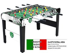 BILIARDINO calcetto in legno calcio balilla completo di palline e segnapunti