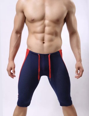 red mesh biker shorts