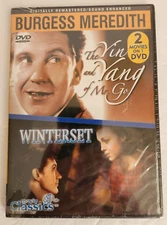 THE YIN AND YANG OF MR. GO/WINTERSET - Burgess Meredith DVD NEW/SEALED