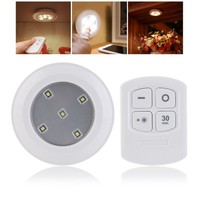 Ueetek Battery Powered Night Light Remote Control Puck Light Push Light(white... on sale Ueetek Battery Powered Night Light Remote Control Puck Light Push Light(white... on sale