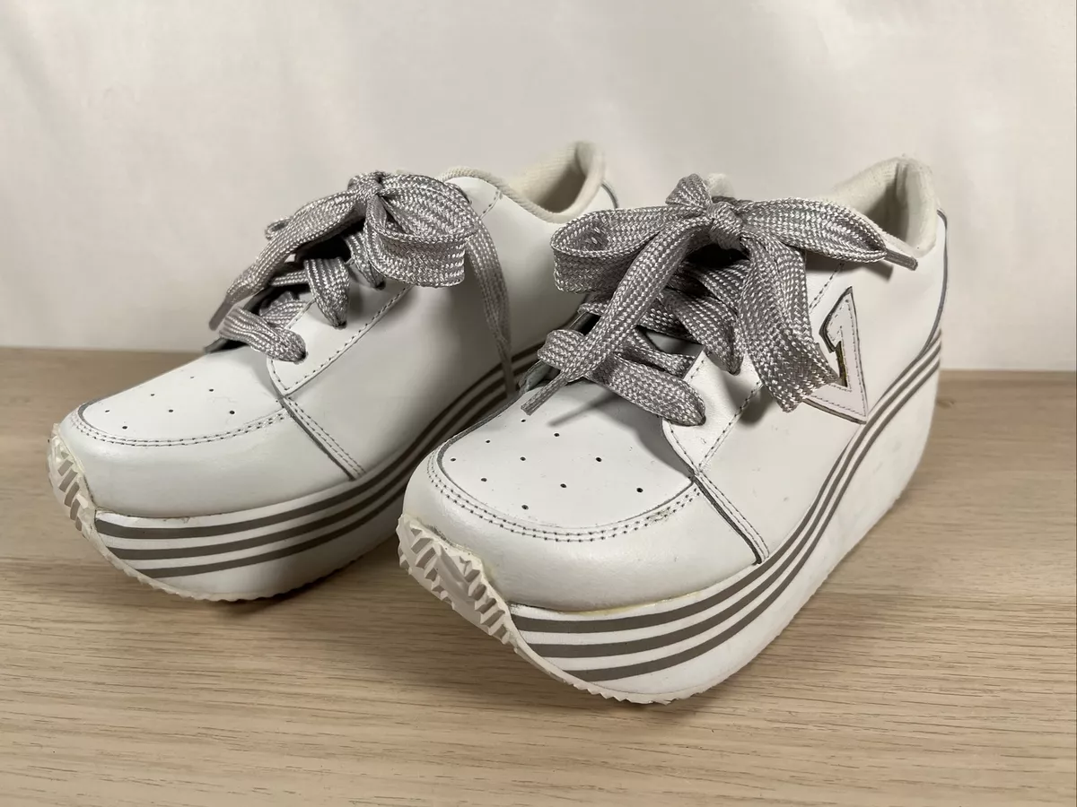 90s White Platform Sneakers | Platform sneakers, Sneakers, White platform  sneakers