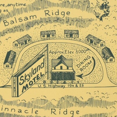 1960s Skyland Motel Balsam Pinnacle Ridge Great Smokey Eaglenest Mountain Park