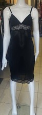 Vintage Dolce & Gabbana Black Mob Wife  Lace Slip Dress Size  28/42  UK 10 Used