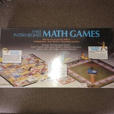 Three Intermediate Math Games Board Games by Educational Insights -Sealed