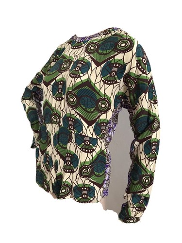MARNI FOR H&M RARE RETRO BOHO PAISLEY ETHNIC SILK BLOUSE TOP UK 6 US 2 XS BNWT - Picture 4 of 10