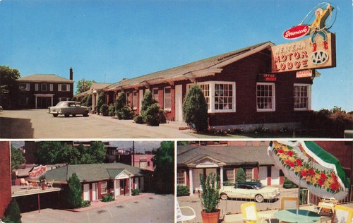 SALT LAKE CITY UT SORENSEN WESTERN MOTEL 1950s VINTAGE ROADSIDE POSTCARD 061725